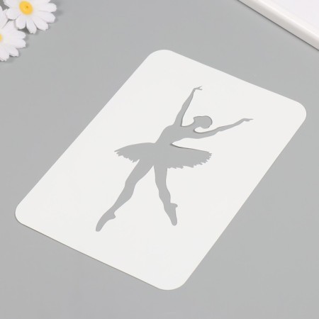 Plastic stencil "Ballerina", 16x24 cm-1