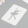 Plastic stencil "Ballerina", 16x24 cm