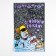 Gift package "Snowman and hare" 25 x 40 cm, colored metallized pattern