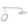 The shower system Zein Z1011, the upper shower watering can, a flexible hose, stainless steel, chrome