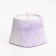Candle "Trapezius" in the candlestick of gypsum smooth, 8x6cm, marble with purple stripes