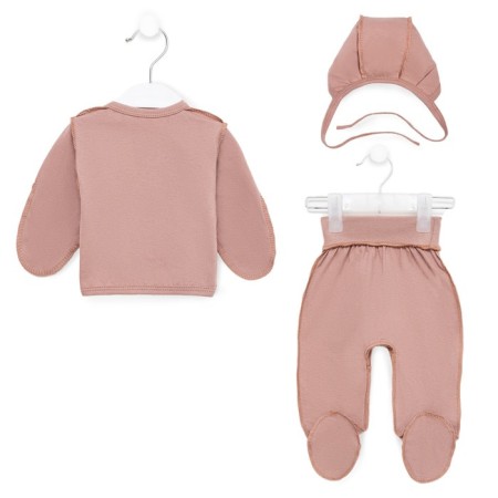 Kit for newborns, beige-pink color, height 62 cm-2
