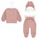 Kit for newborns, beige-pink color, height 62 cm