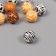 Beads for creativity tree "Animal print" set of 10 pcs 1.6x1.6x1.6 cm