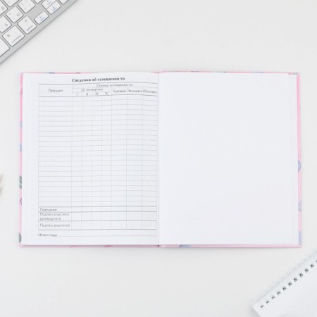 School Diary 5-11 Grade 1 September 1: Macaroon, solid cover 7BC, glossy lamination, 48 sheets-7