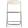 Fold 1 Metal Carcass chair, metal/eco -leather, chrome/beige 43x40x77 cm