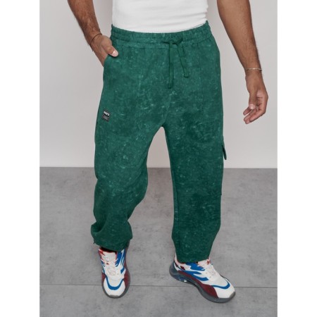 Sports male pants, size 52, green color-19