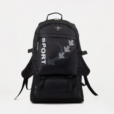 Tourist backpack on lightning, black color