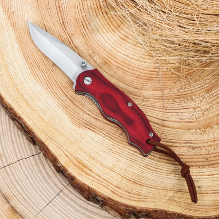 Folder Folding "Akage" 13.5cm, blade 57mm/2.5mm, handle of wood-1