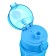 Water bottle, 600 ml, "movement - life", with a drinker, blue