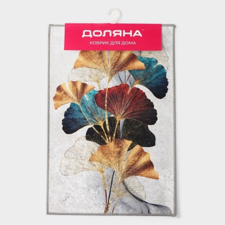 Коврик для дома Доляна «Листья», 40×60 см-5