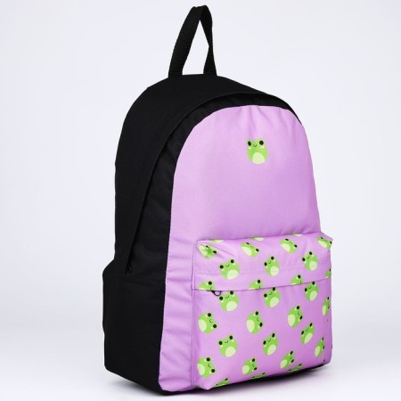 School textile “frogs”, with a pocket, 29x12x40 purple-3