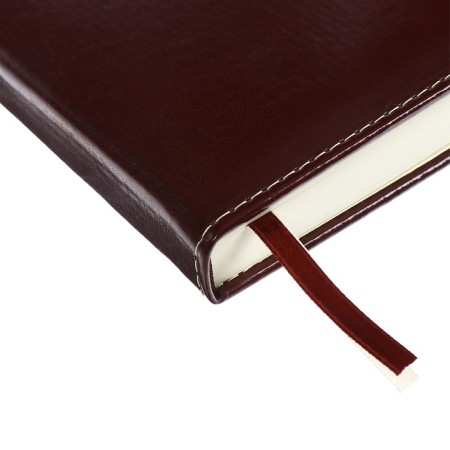 Dated diary 2024 A5 176 sheets, Devente.norwich, solid cover with artificial leather foam, lies, cream block 70 g/m2, brown-3