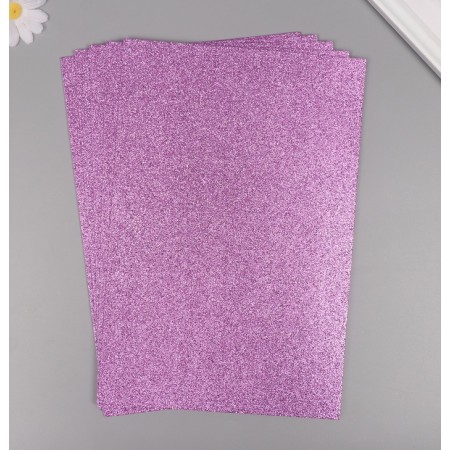 Foamiran "neon shine - lilac" 2 mm A4 format (set of 5 sheets)-1