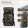 Tourist backpack, 40 l, department on screed with a lace, 3 outer pockets, with extension, Huntsman, Kamysh color