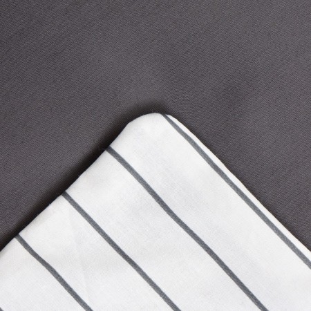 Bedding Ethel Euro Stripes: Grey, 200x215cm, 214x240cm, 50x70cm-2 pcs, perkal, 114 g/m2-12