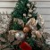 Fir tree decor wall "Golden Magnolia" 40x24 cm