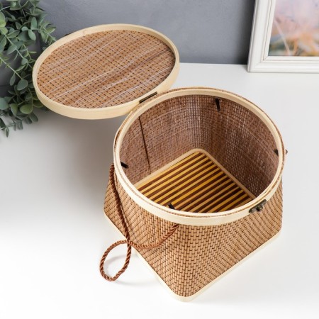 Bamboo Bamboo Bamboo Bamboo with a cord 18x20x22 cm-4