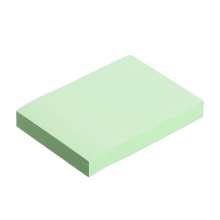 Block with a sticky edge of 51 mm x 76 mm, 100 sheets, pastel, green