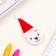 New Year of the setting icon with a cap d = 35 mm "Bear" 6.5x11 cm
