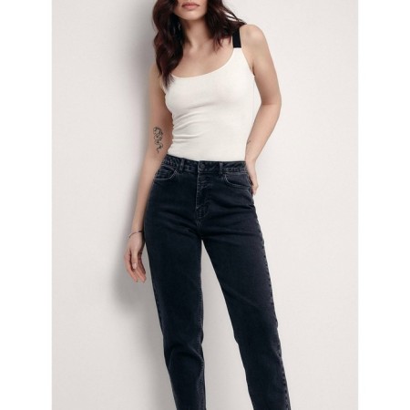 Women's jeans Conte Elegant Mom Fit, size XS, color Washed Black