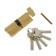 Cylinder mechanism, 80 mm, with a turntable, performance. Key, 5 keys, color gold