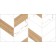 Tiles Facing Geometry Marmaris GT White, GT128VG 50x25