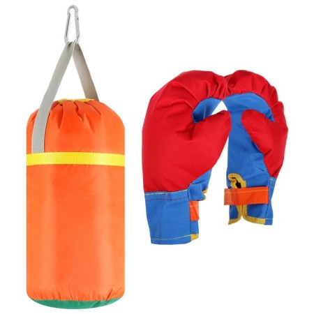 Set of Boxing children: gloves, pear, d = 20, h = 35cm, color mix-6
