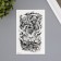 Tattoo on the body Black "harbinger" 12x19 cm