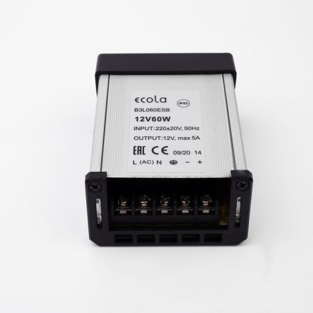 Ecola power supply for 12 V LED tape, 60 W, IP53-2