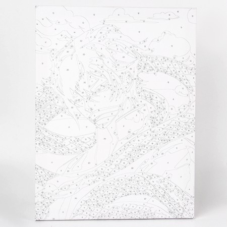 Picture on numbers on a canvas with a subframe of the "Anime Zmei" 30*40 cm-4