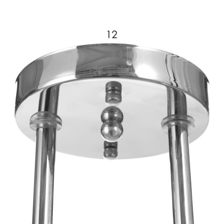 Ceiling Ceiling Paul 2HE27 40W Chrome-4