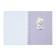 Notebook Gift Book on the comb 80l, line, color block, PVC cover 3D Bear (17.6x13.5cm) 105