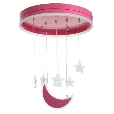 Lunar Light Chandelier LED 58W pink 50x50x60 cm Bayerlux-1