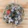 New Year's Wreath D-34 cm "cones and white leaves"