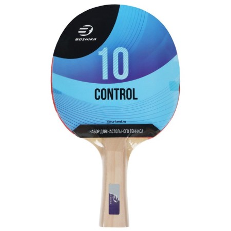Boshika Control 10 tablenis racket, for beginners, 1.5 mm lining, conical handle-4