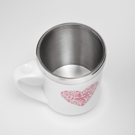 Thermal circle, 350 ml, lifestyle "Happiness in moments", retains heat 3 hours, white-3