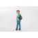 Baby plush backpack for the boy "Dinosaur", green color, 26x10x24 cm