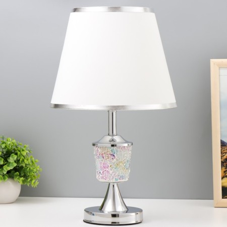 Hand lamp "Stained glass" E27 40W chrome 26x26x42cm Risalux