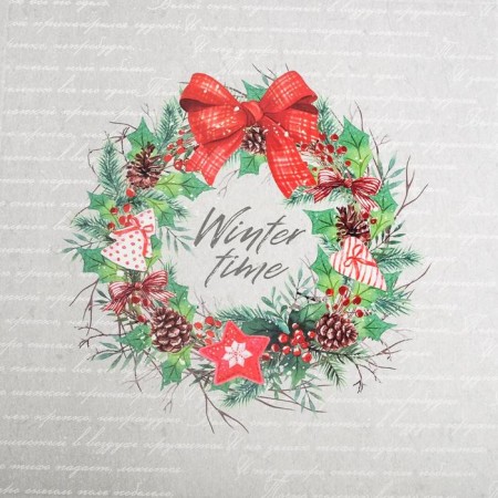 Box for confectionery with PVC cover "Winter Time", 21 x 21 x 3 cm, new year-5