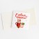 Mini Postcard “With New Happiness!”, Cocoa, 7 x 7 cm, New Year