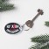 A keychain with an insert “If a holiday”, 5 x 4 cm.