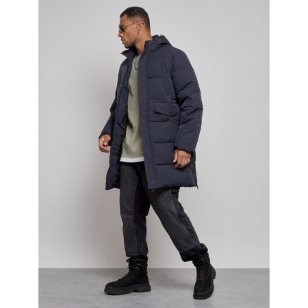 Lengered male winter, size 56, dark blue color-1