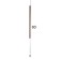 Acota lamp LED 5W 4000k Coffee 2x2x60-160cm