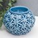 Ceramics candlestick for 1 candle "Frosty Patterns" mix 6x8x8 cm