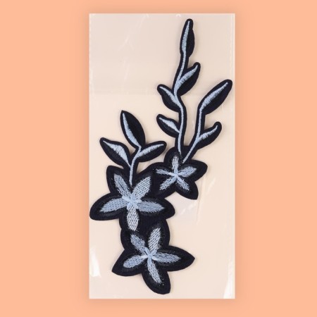 Thermal appliance "Flowers", 20 × 9 cm, gray/blue color-4