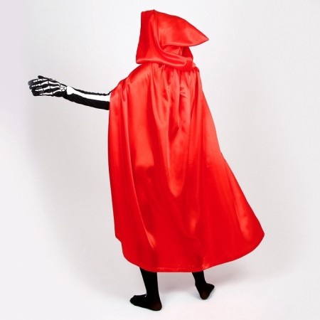 Carnival costume "Halloween Red", raincoat 120 cm, mask, golf, gloves-5