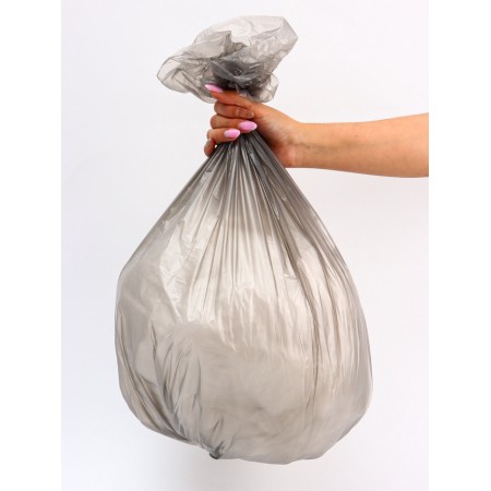 Garbage bags in the roll "Upak Land" 60 l, black, PND, 9 μm, 30 pcs, 50 x 80 cm-4