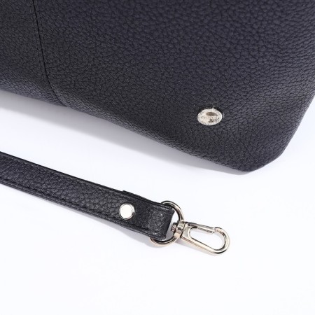 Richet Cross-Boda Bag on a zipper, external pocket, gray color-5