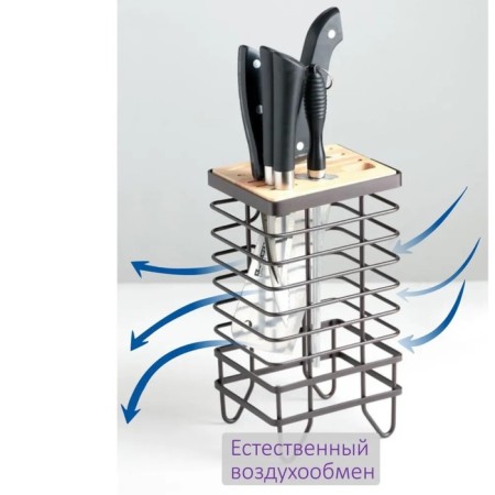 Loft standing stand “Loft”, 13 × 10.5 × 23 cm, brown color-4